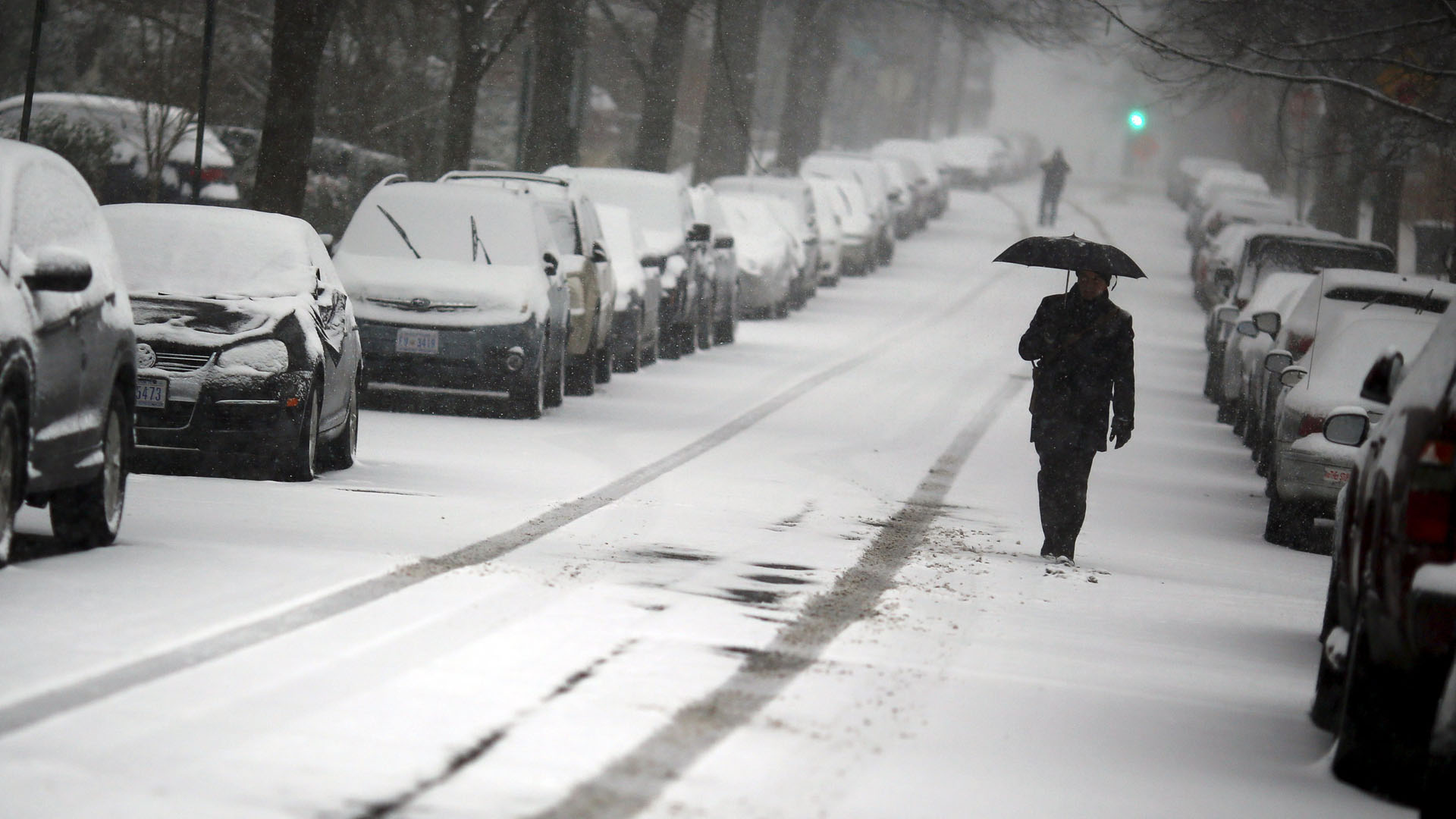 Las zonas más afectadas por el mal tiempo son Washington DC y Baltimore