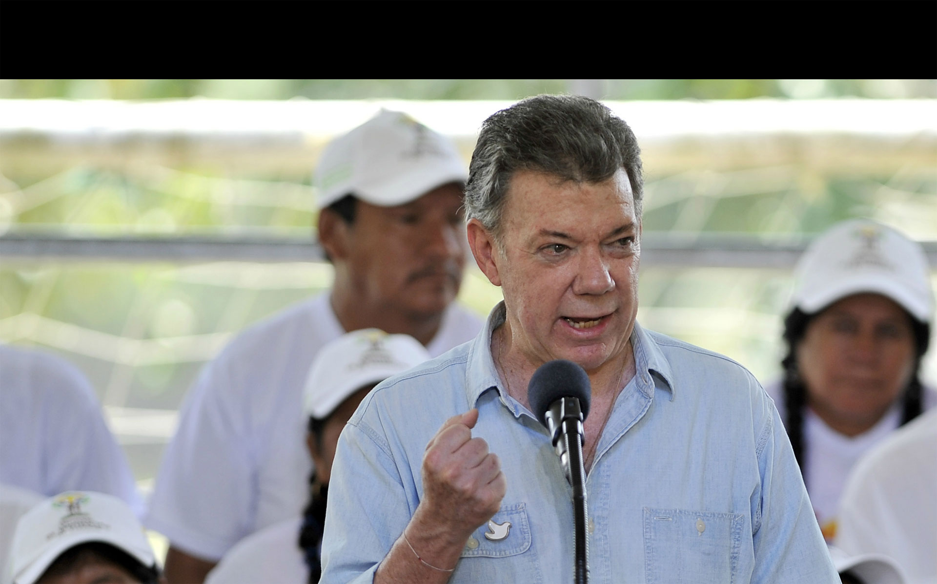 Santos destacó que la fuerza militar está preparada para el "supuesto" paro armado