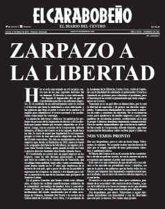 Última editorial impresa de El Carabobeño.