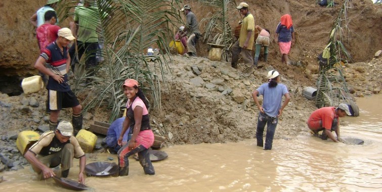 Mineros en Venezuela. Foto referencial.