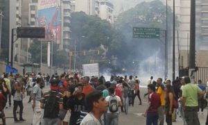 En la Avenida Libertador de Caracas los efectivos de la PNB dispersaron la concentración