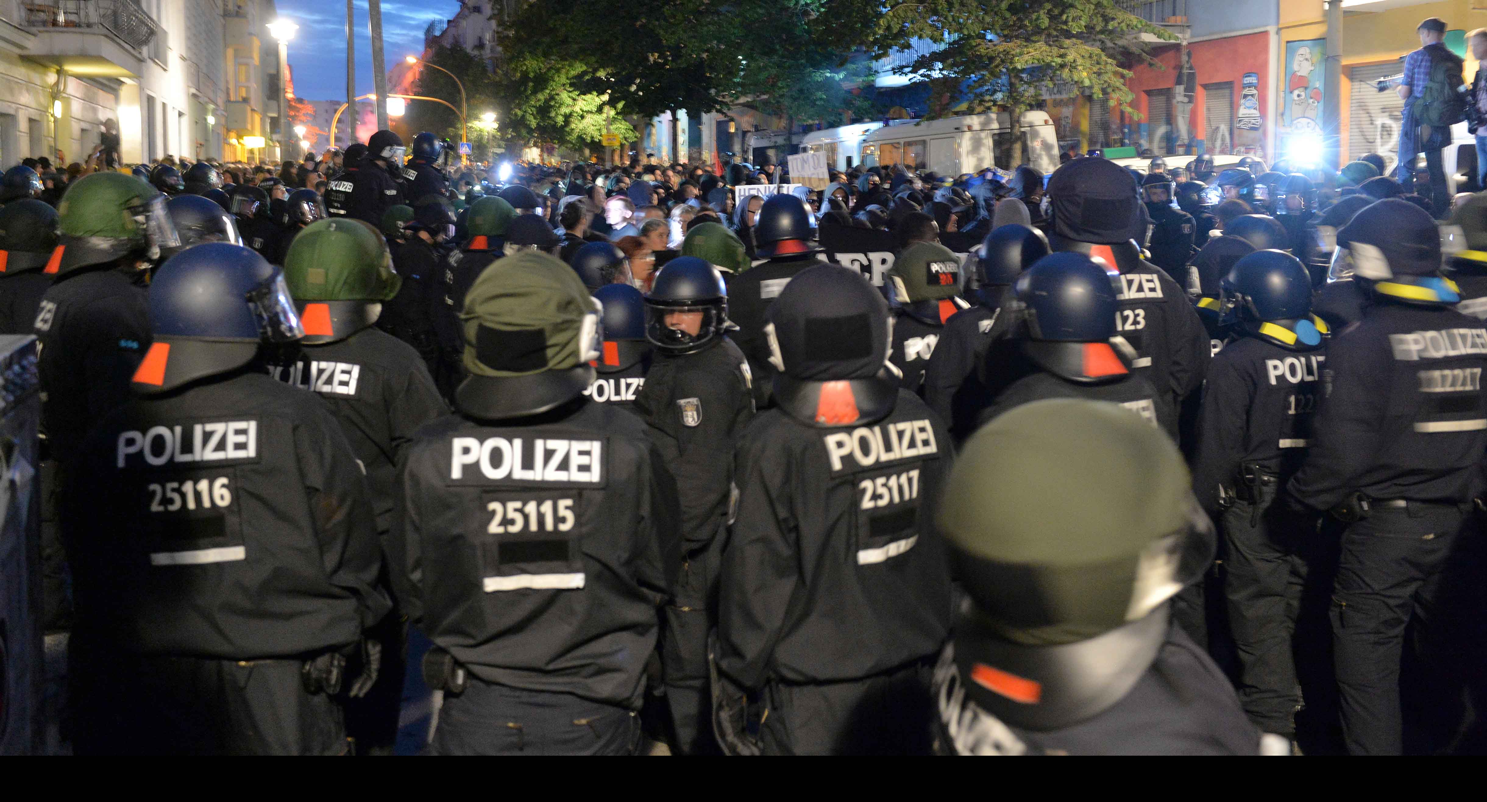 Una concentración se derivó en actos violentos donde 123 policías fueron golpeados a manos de manifestantes en Berlín