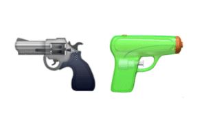 El emoji fue reemplazado por solicitud de los defensores del control de armas 