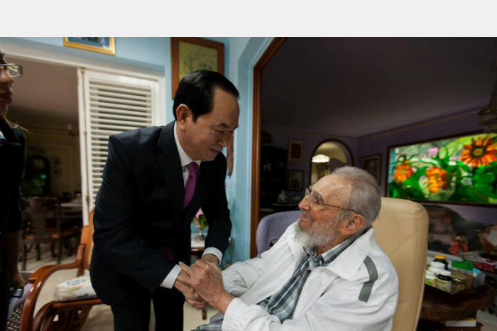 El presidente de Vietnam se reunirá este miércoles con su homólogo Raúl Castro para tratar textos de interés