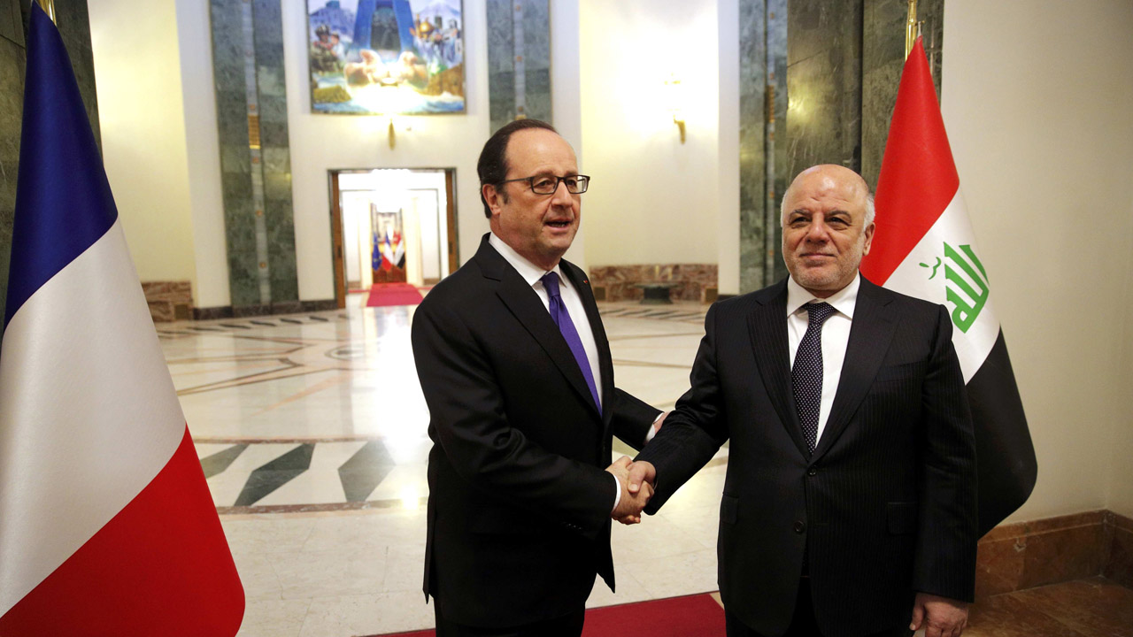 François Hollande se reunirá con los principales mandatarios de Irak con el objetivo de continuar con el apoyo en la lucha contra el Estado Islámico
