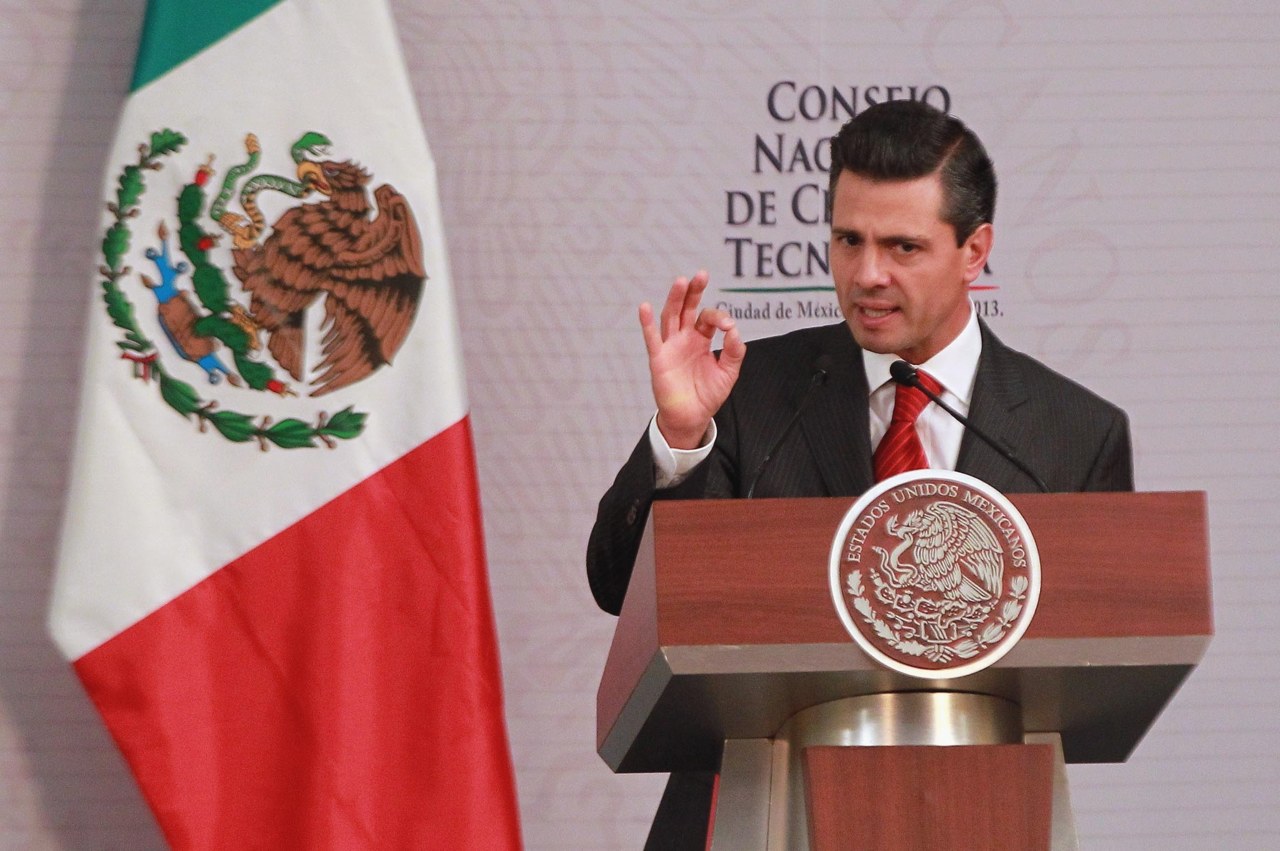 El presidente mexicano, Enrique Peña Nieto realizó el anuncio
