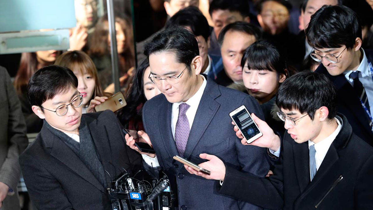 Lee Jae Yong, fue arrestado por su presunta vinculación con el caso de corrupción que involucra a la presidente surcoreana Park Geun Hye