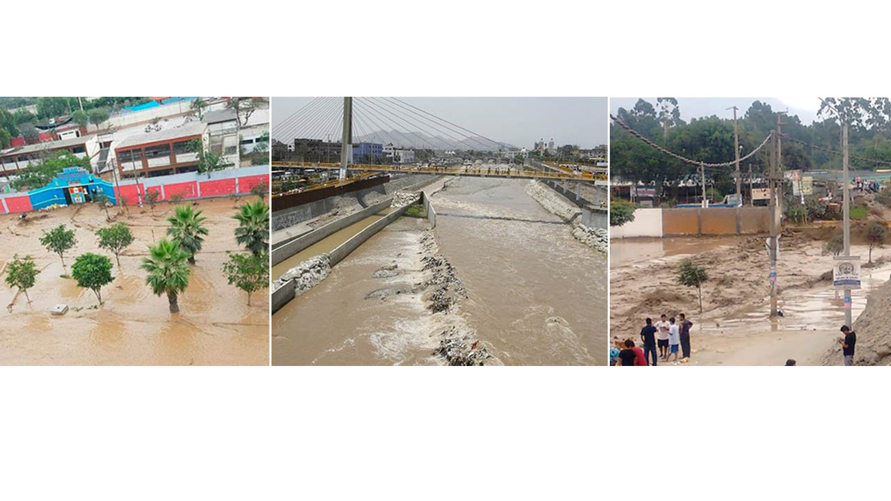 Las fuertes lluvias de esta temporada causaron el derrame del río Huaycoloro causando fuertes daños en la localidad sin víctimas hasta el momento