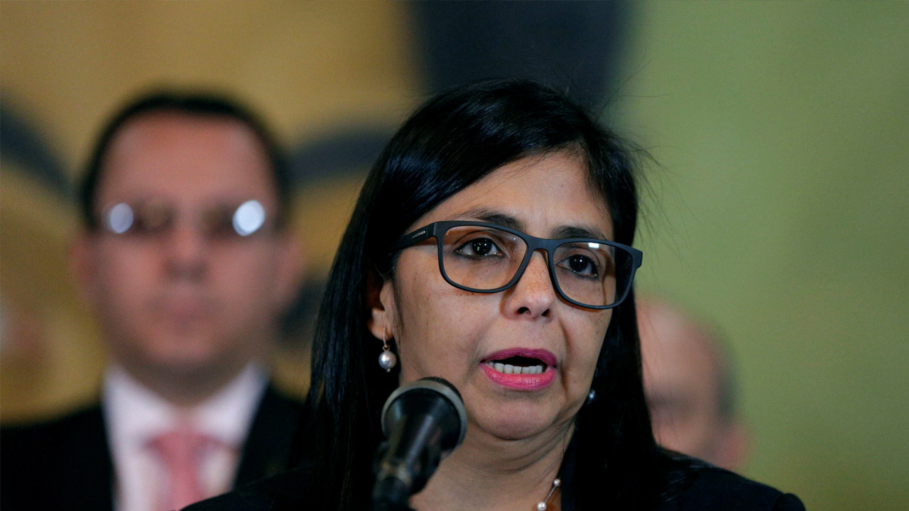 Delcy Rodríguez, rechazó en Consejo Permanente lo dicho por el secretario Luis Almagro ante lo ocurrido en Caracas ayer