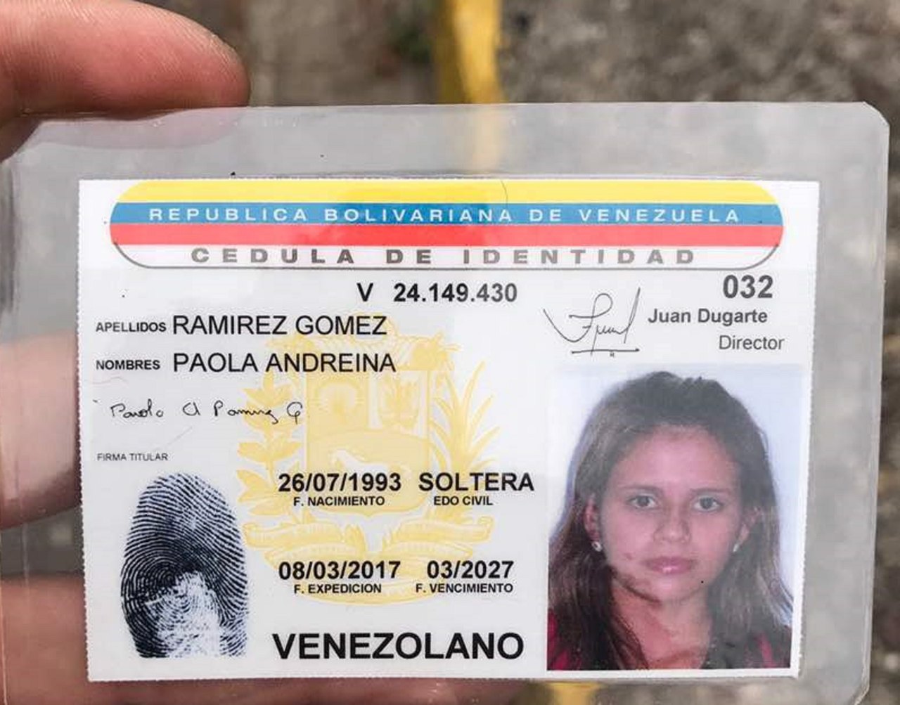La joven falleció el 19 de abril durante las protestas en Táchira