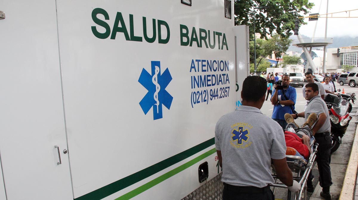 Salud Chacao ha atendido a 20 heridos y Salud Baruta a 37, todos provenientes de las manifestaciones opositoras