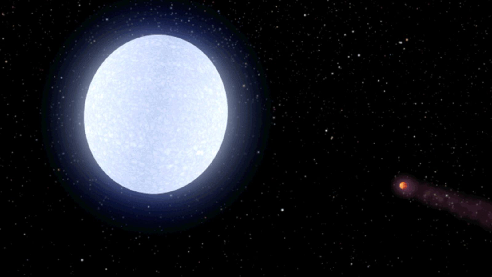 El astro órbita a 650 años luz de la Tierra y posee un temperatura máxima de 4.300 ºC