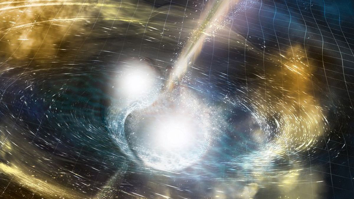 La fusión de dos estrellas de neutrones provocó la eyección de partículas del elemento por el espacio