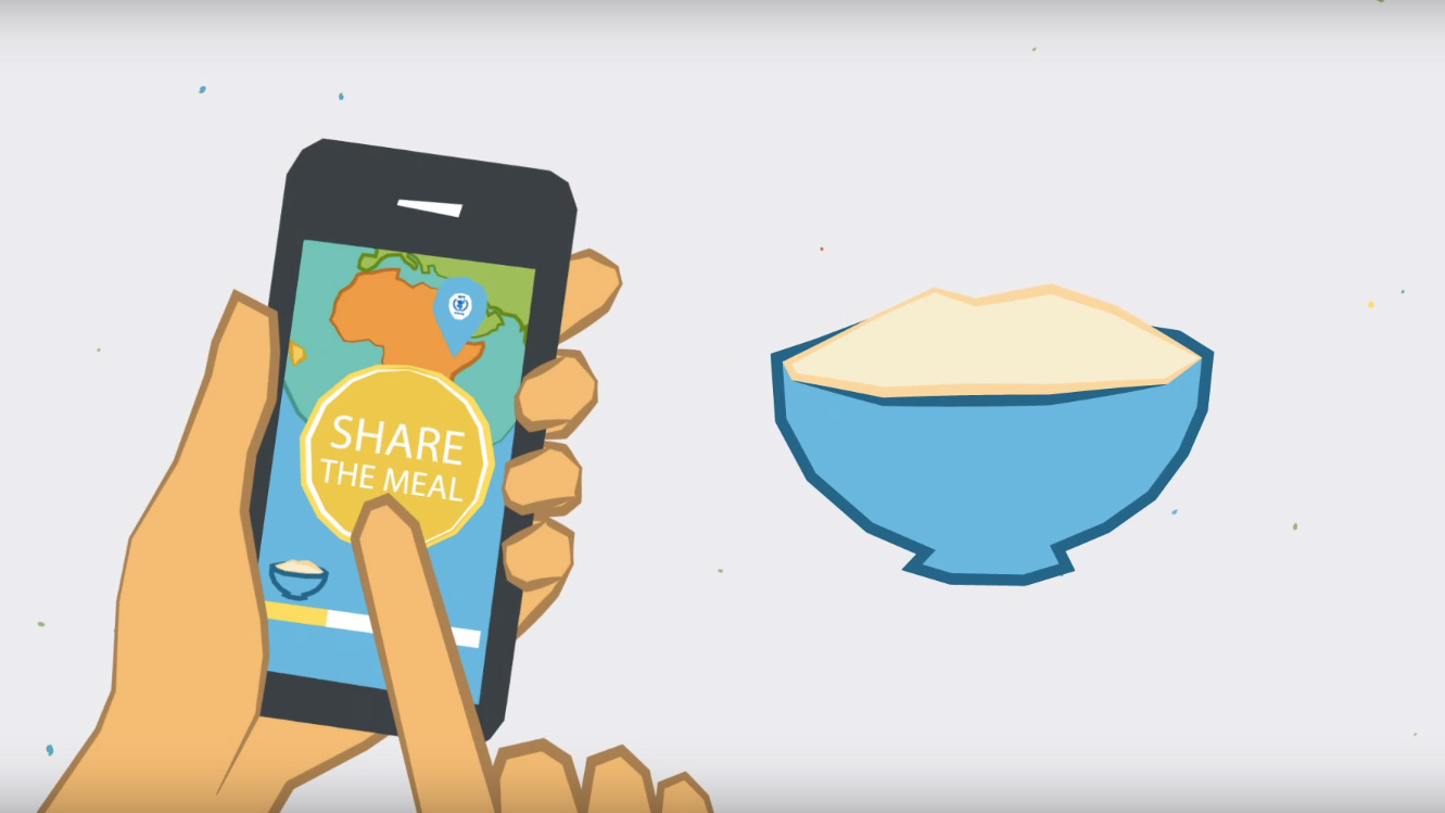 "ShareTheMeal" es una app que permite a los usuarios donar para ayudar a alimentar a los niños que padecen hambre en el mundo