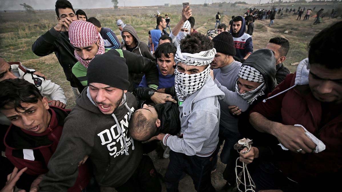 Doble Llave - Siete muertos y mil heridos en protestas en Franja de Gaza