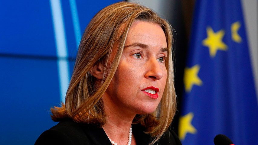 La alta representante para la Política Exterior de la Unión Europea informó que el encuentro se realizará el lunes 15 de octubre
