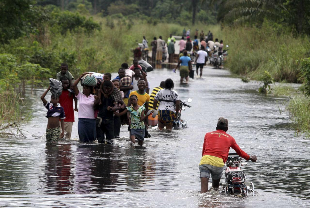 Inundaciones en Nigeria dejan más de 44 fallecidos