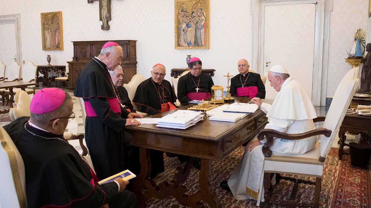 El encuentro se llevó a cabo la mañana de este martes durante la visita Ad Limina de los obispos venezolanos