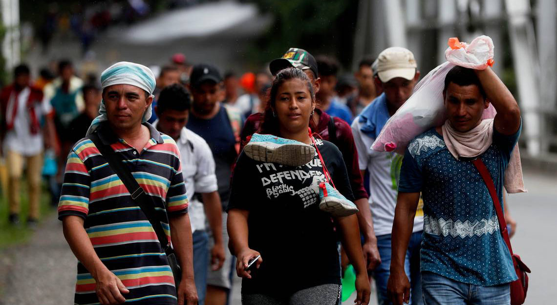La crisis provocó una gran tensión en el puente fronterizo "Rodolfo Robles" en la frontera entre Guatemala y el país azteca