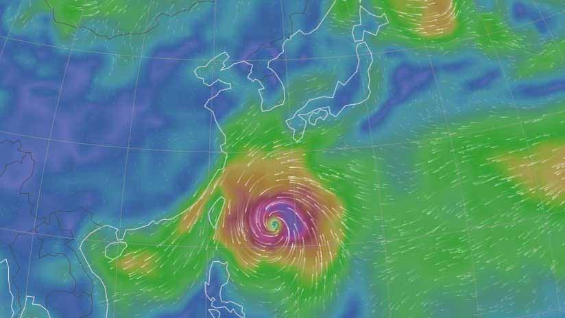 El tifón Kongrey se desplazará hacia las islas Ryukyu, al sur de Japón, que aún se recupera de Trami que afectó la zona recientemente