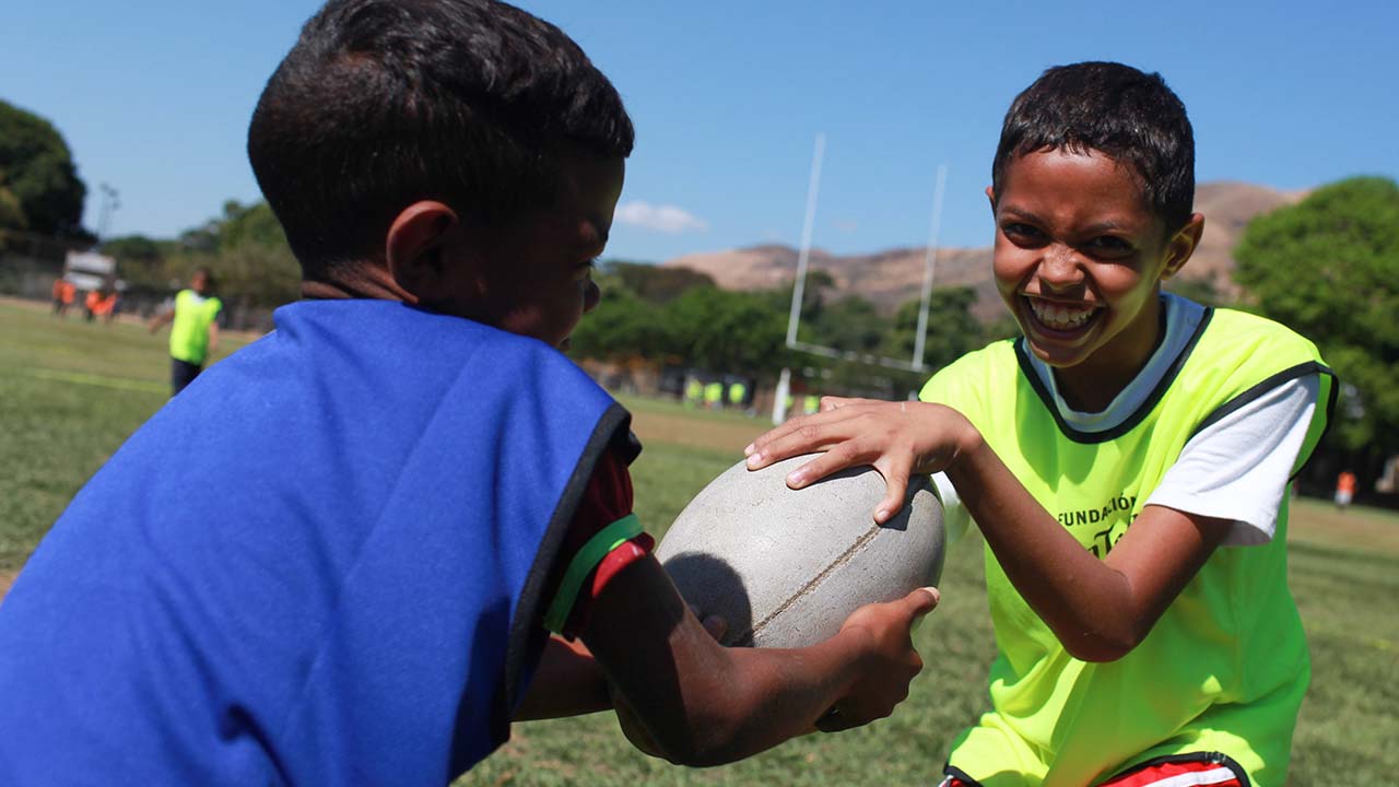 La fundación busca desarrollar el potencial deportivo de los niños y adolescentes