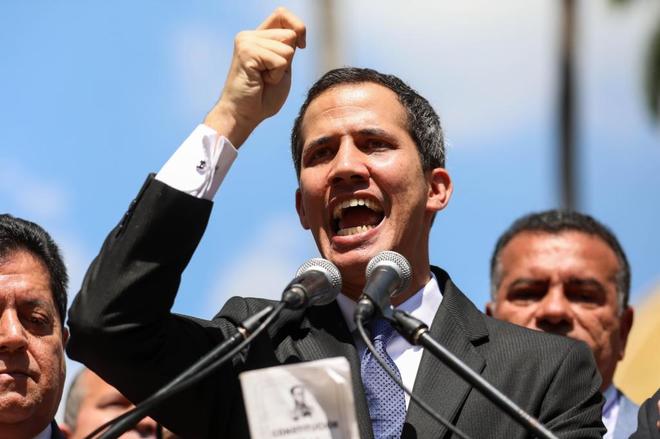 El jefe de Estado interino llegó en horas de la mañana a la entidad como parte de su gira sobre el “rescate de Venezuela”