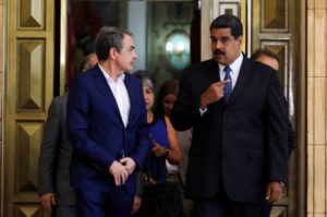 Rodríguez Zapatero ha sido recibido en varias oportunidades por Nicolás Maduro en Miraflores