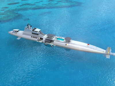 Construyen en Austria un exclusivo buque-submarino