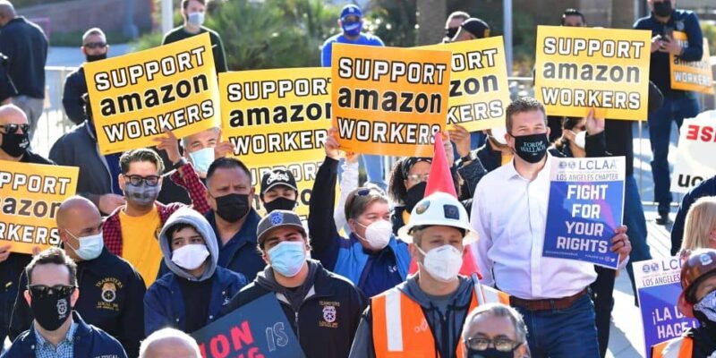 Amazon podría crear su primer sindicato de trabajadores en EE.UU.