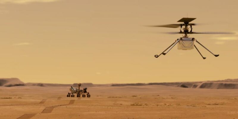 Helicóptero del Perseverance prepara su vuelo sobre Marte