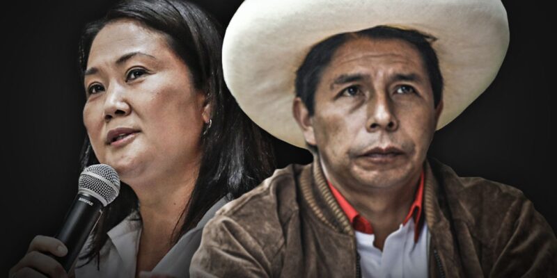 DOBLE LLAVE - Pedro Castillo le gana por casi el doble a Keiko Fujimori, según sondeo