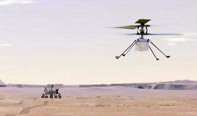El helicóptero Ingenuity logró volar más lejos en Marte