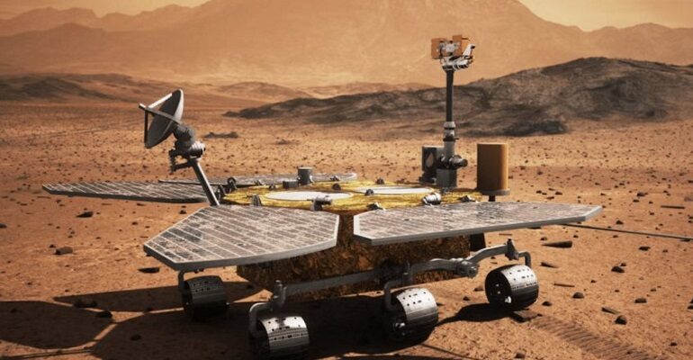 Envían las primeras imágenes del rover chino Zhurong en la superficie de Marte