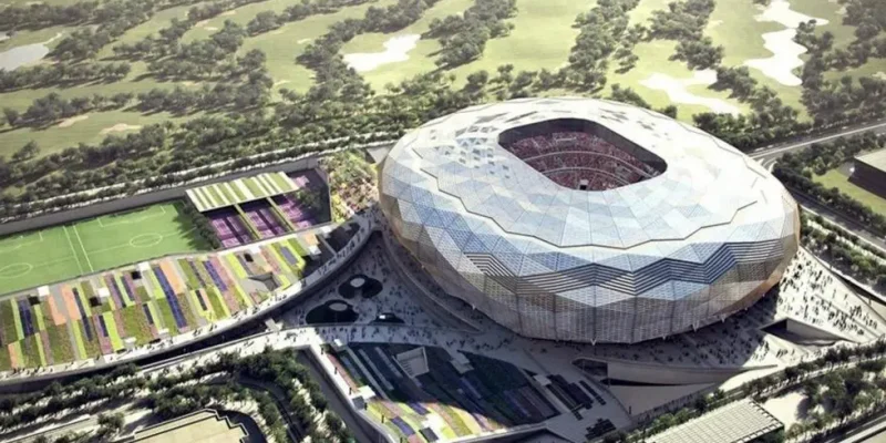 Qatar. uno de los varios estadios planificados y realizados para la Copa del Mundo 2022 (DPA)