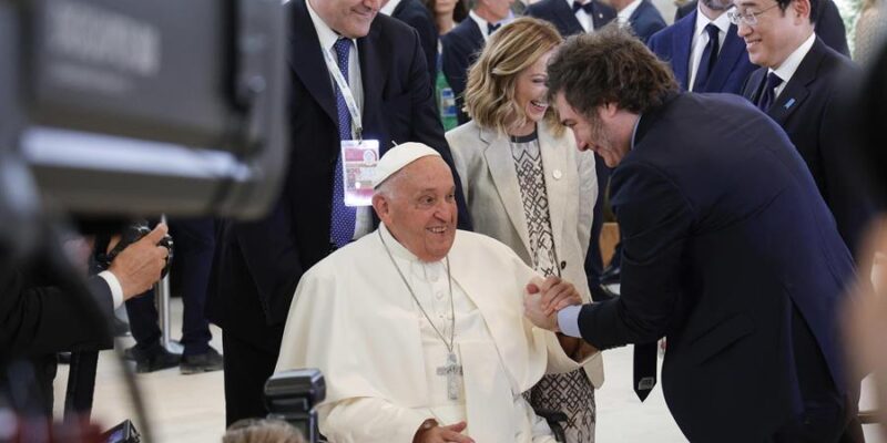 Milei y el papa Francisco