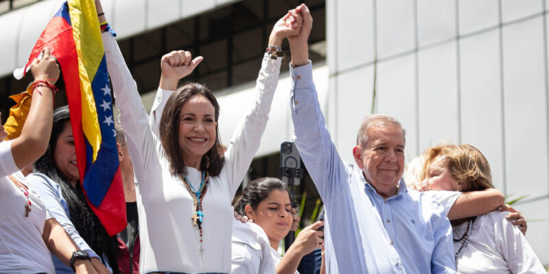 María Corina Machado y Edmundo González