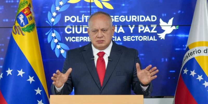 Ministro Diosdado Cabello - Imagen referencial - Fuente - Con el mazo dando - Red social X
