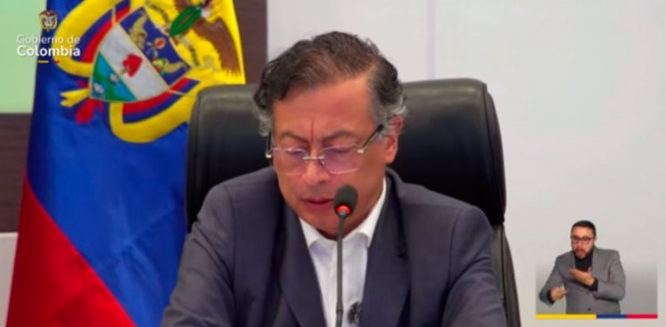 Captura de TV - Gustavo Petro - Alocución