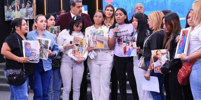Maduro - madres de niños secuestrados en EEUU