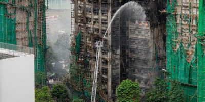 Incendio en Hong Kong