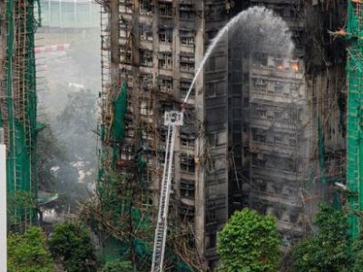 Incendio en Hong Kong