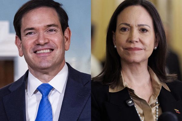 Marco Rubio y María Corina Machado