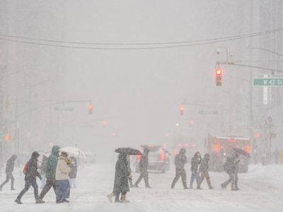 Tormenta de nieve y hielo