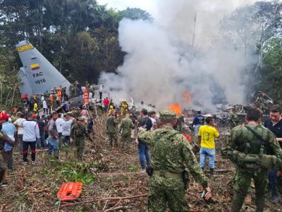 Accidente de avión en Colombia