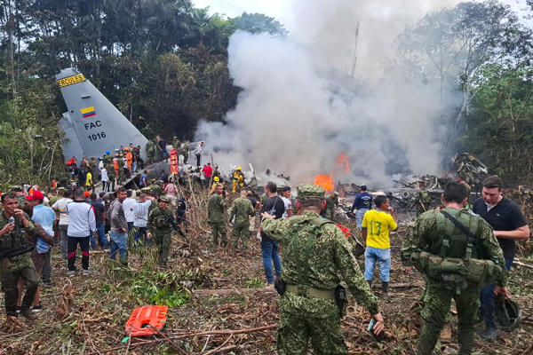 Accidente de avión en Colombia