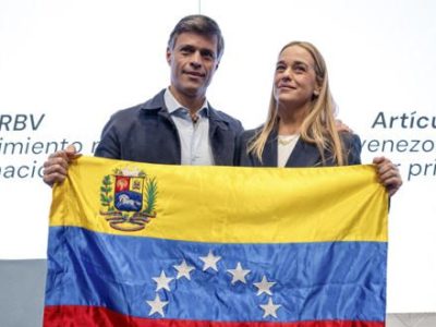 Leopoldo López y Lilian Tintori