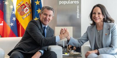 Alberto Nuñez Feijóo y María Corina Machado