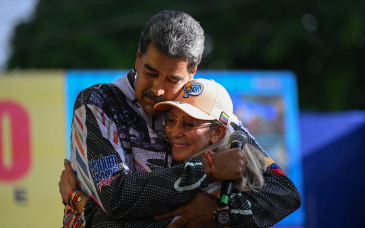 Nicolás Maduro y Cilia Flores