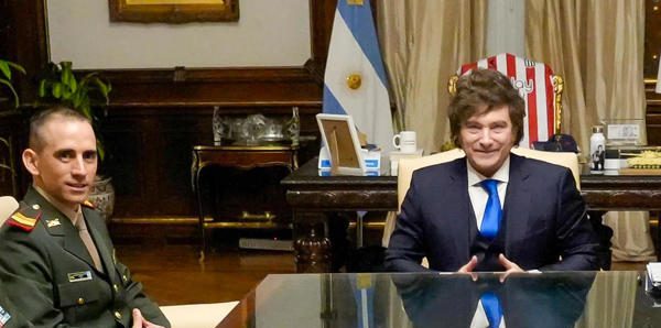 Javier Milei y Nahuel Gallo
