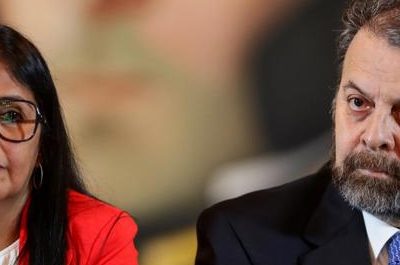 Delcy Rodríguez y Timoteo Zambrano